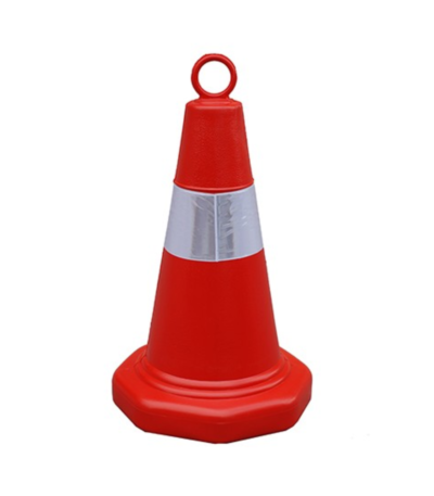 50cm Light Duty Plastic Safety Warning Cone with Hand Loop