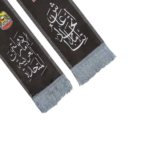 UAE Flag Heavy Satin Scarf with Silver Tassel