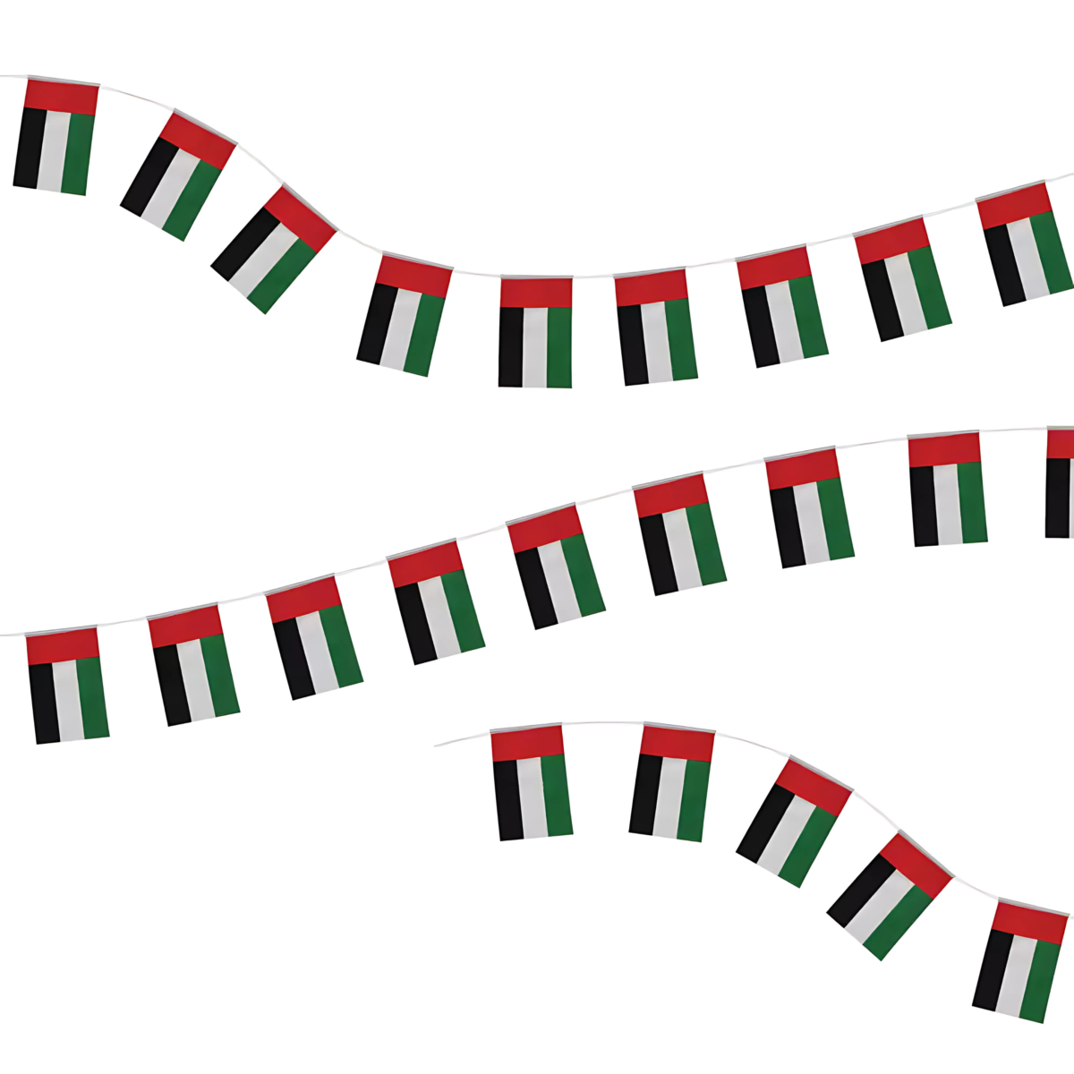 UAE String Flags and Flag Bunting 32Pcs